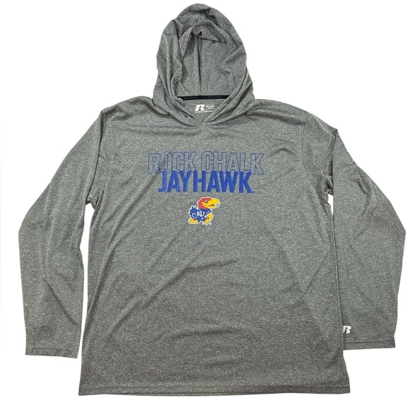 Russell Kansas University Jayhawks hoodie size XL - Picture 1 of 8